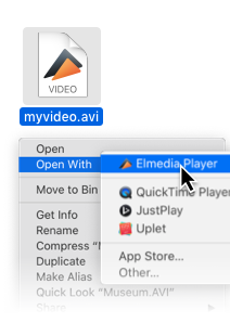 Open Media Files on Mac